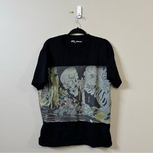 Uniqlo x MFA Boston black Japan skeleton Ukiyo-e Kuniyoshi Utagawa t-shirt